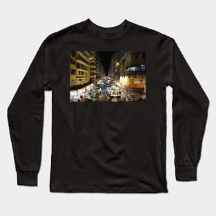 Mong Kok, Street Scene Long Sleeve T-Shirt